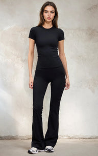 High Waisted Flare Leggings for Women – Stretchy Yoga & Workout Pants
