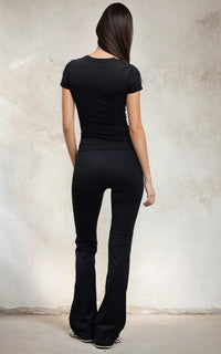 High Waisted Flare Leggings for Women – Stretchy Yoga & Workout Pants