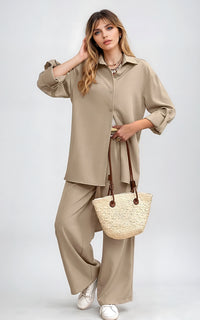 Women’s Black Co-Ord Set – Relaxed Two Piece Summer Outfit