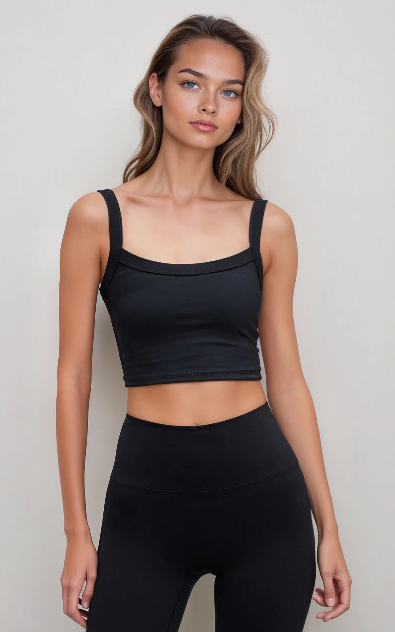 Women’s Black High-Waist Performance Leggings – Sculpted Fit Black