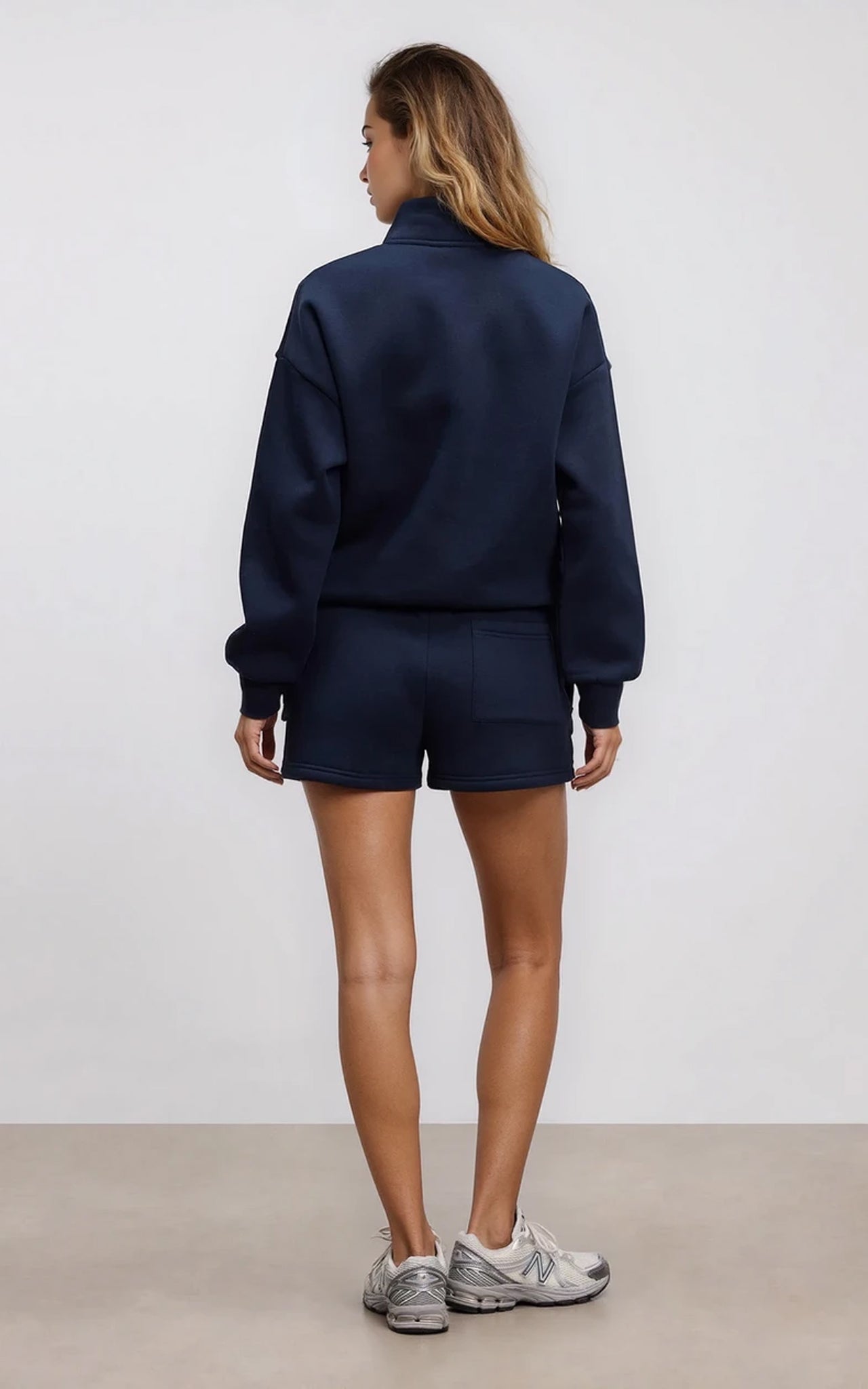 Neoprene Half Zip Sweatshirt Funnel Neck