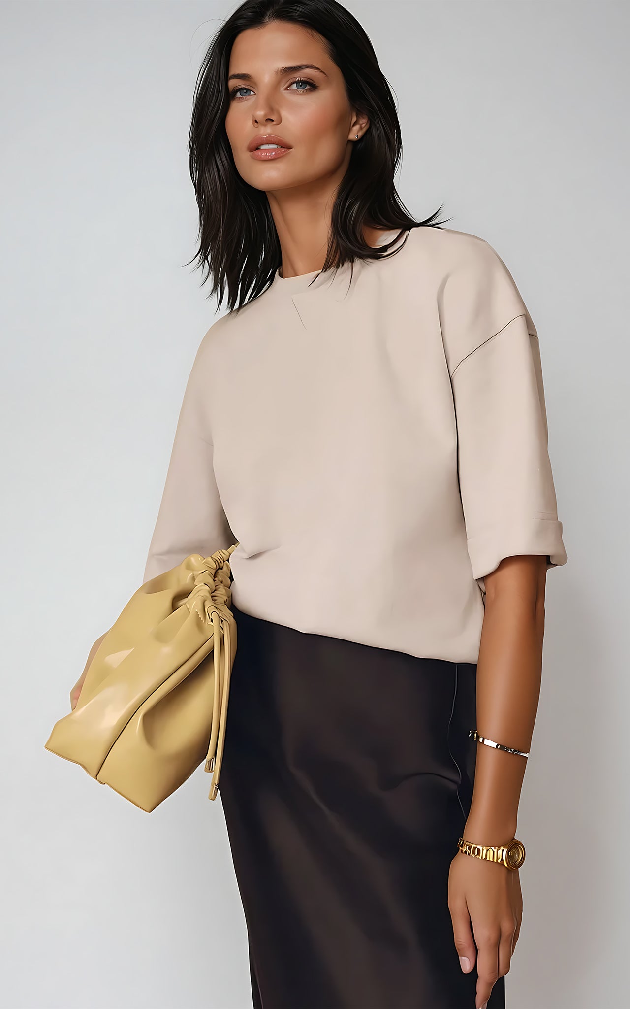 Boxy Fit T-Shirt for Women – Oversized Everyday Basic with Modern Cut Pink