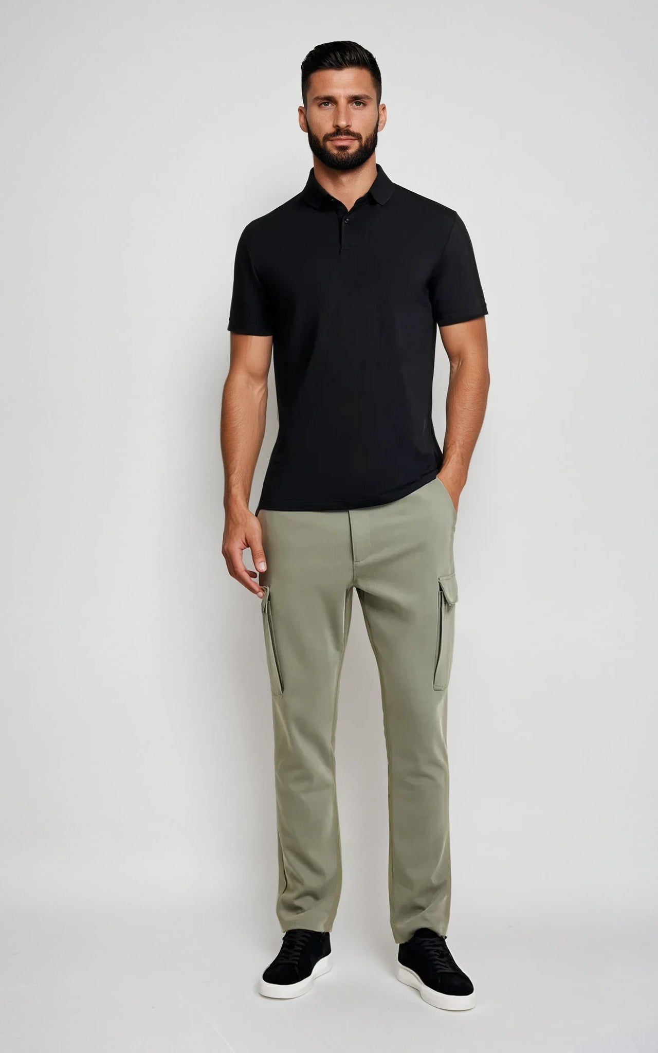 Men’s Regular Fit Cotton Polo Shirt -white