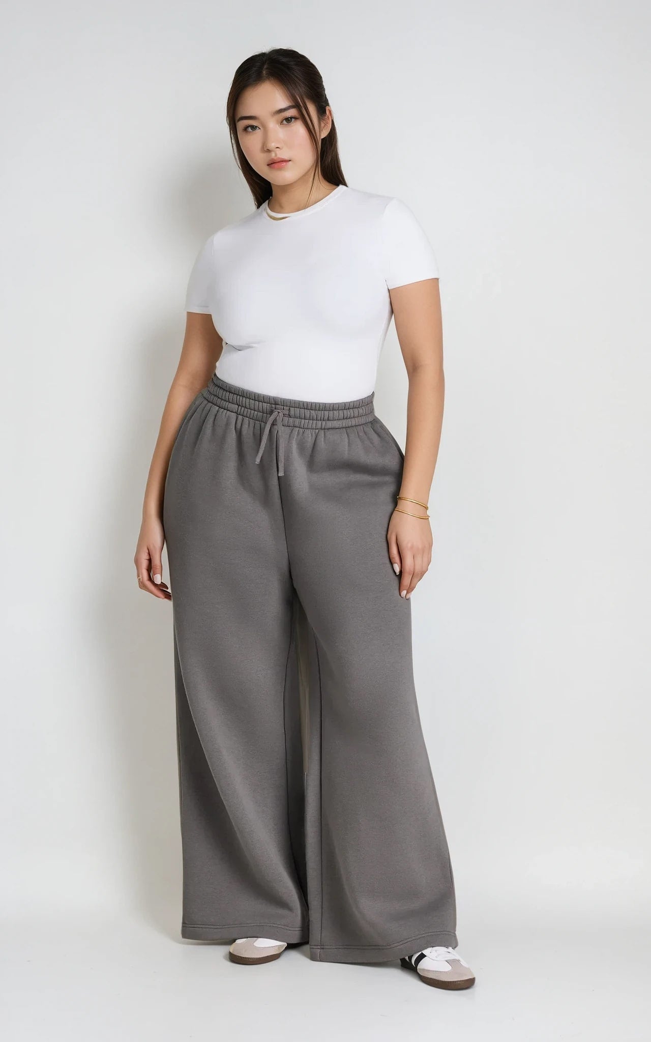 Essential T-Shirt for Women – Soft Cotton Crew Neck Everyday Basic White