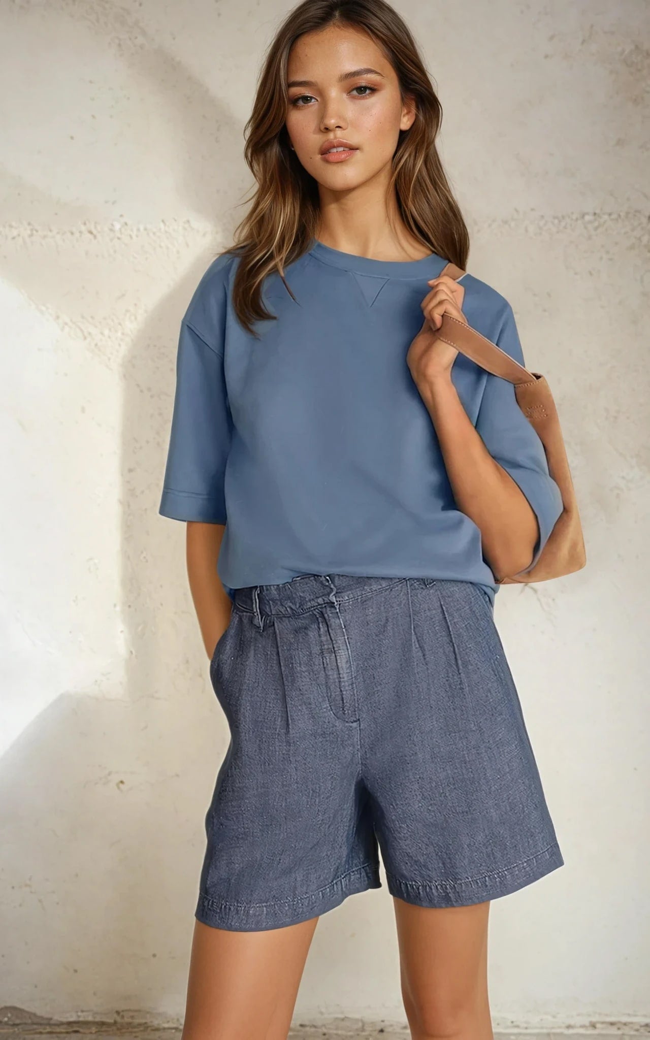 Boxy Fit T-Shirt for Women – Oversized Everyday Basic with Modern Cut Pink