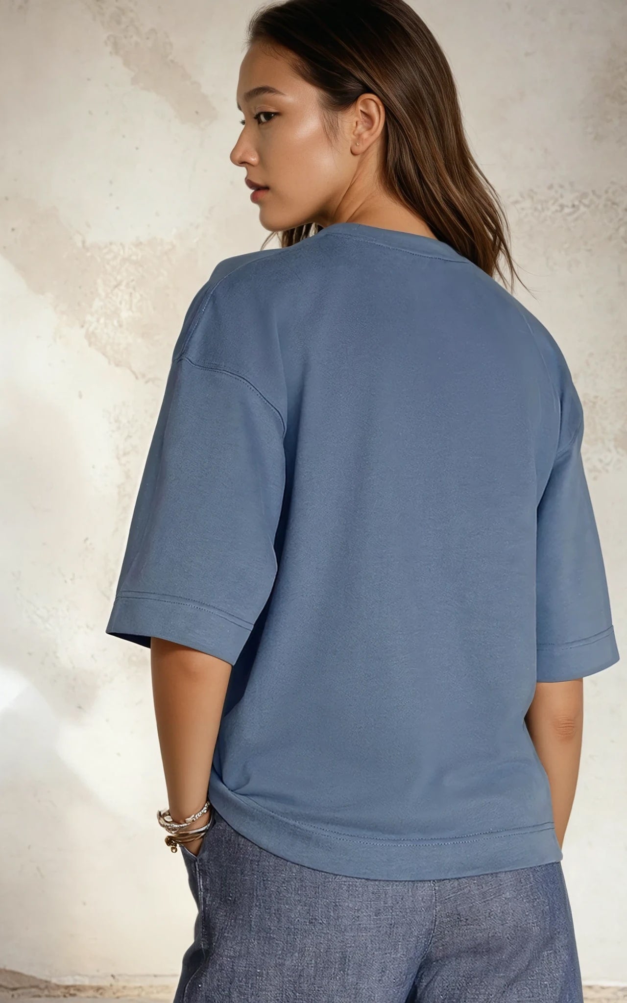 Boxy Fit T-Shirt for Women – Oversized Everyday Basic with Modern Cut Pink