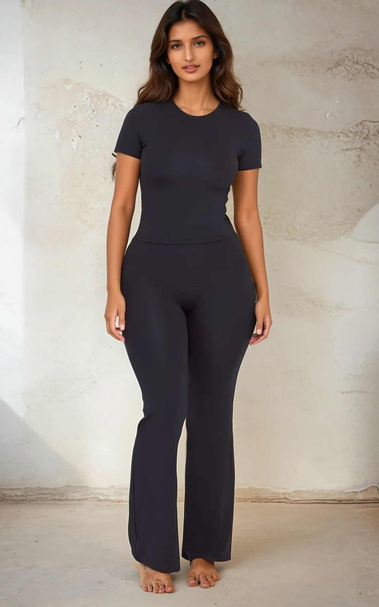 Casual Short Sleeve Everyday Fit for Women Black