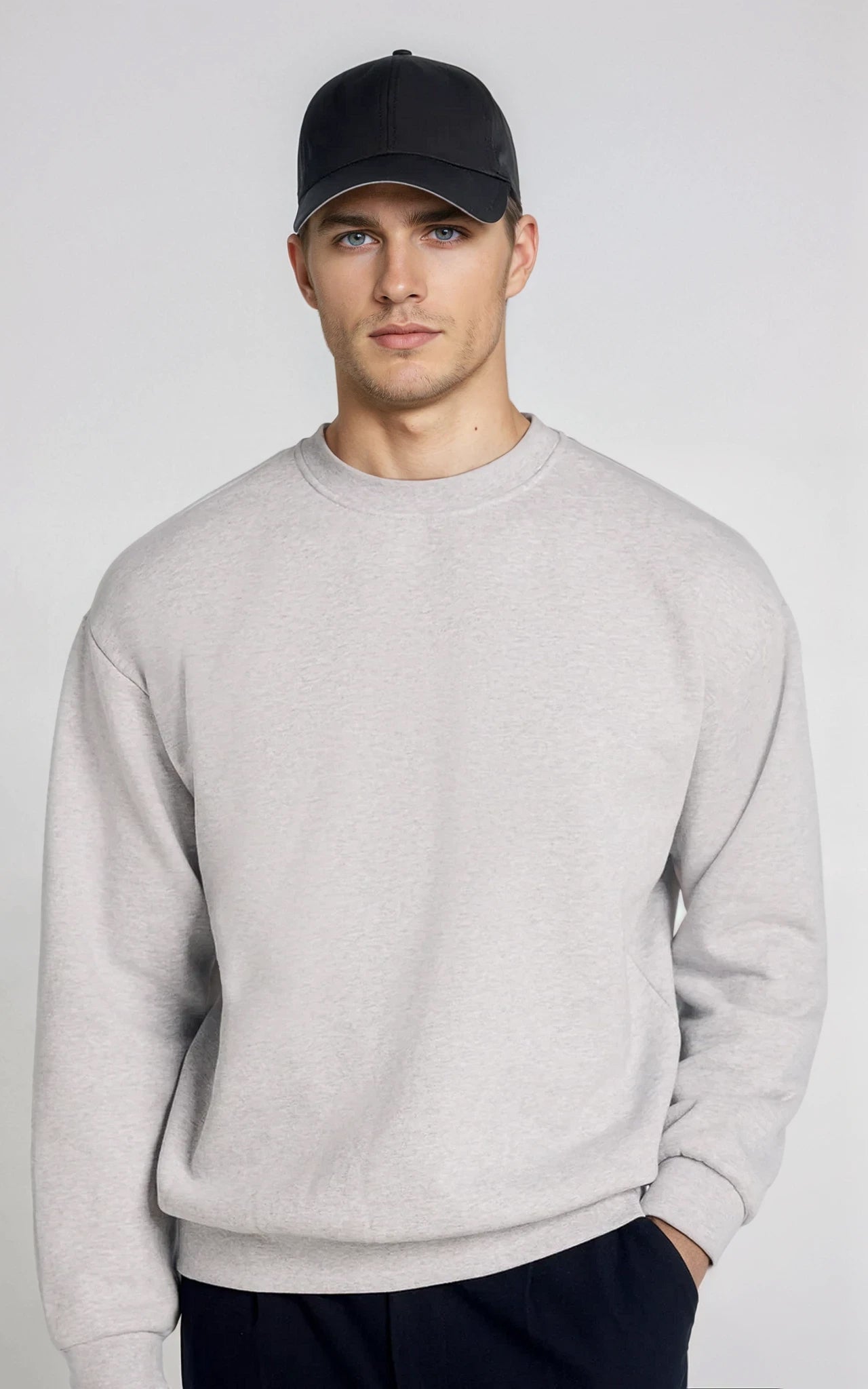 Men’s Navy Lightweight Half‑Zip Knit Sweater