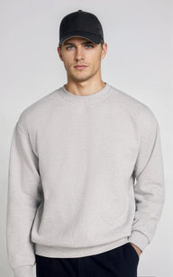 Men’s Lightweight Half‑Zip Knit Sweater - Grey