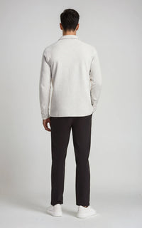 Men’s Stretch Cotton Athletic Overshirt - Black