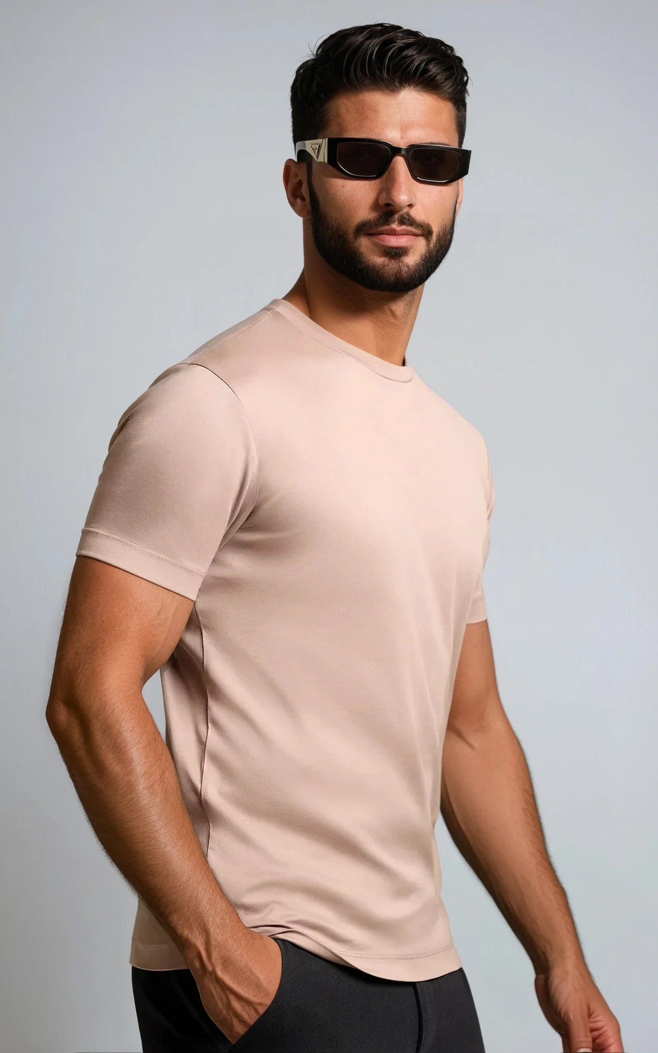 Men’s Slim Fit Heavyweight T-Shirt - Black