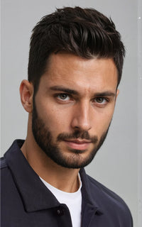 Men’s Stretch Cotton Athletic Overshirt - Black