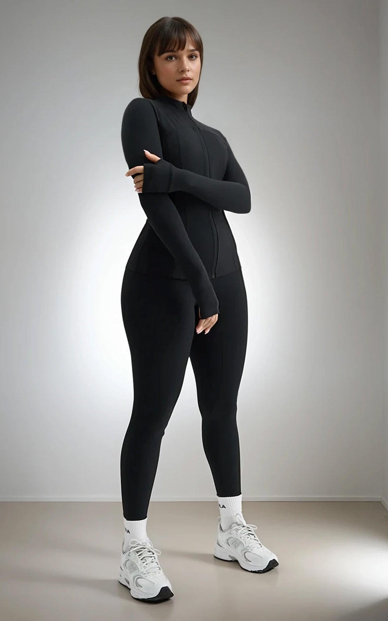 Full Length Zip Running Top