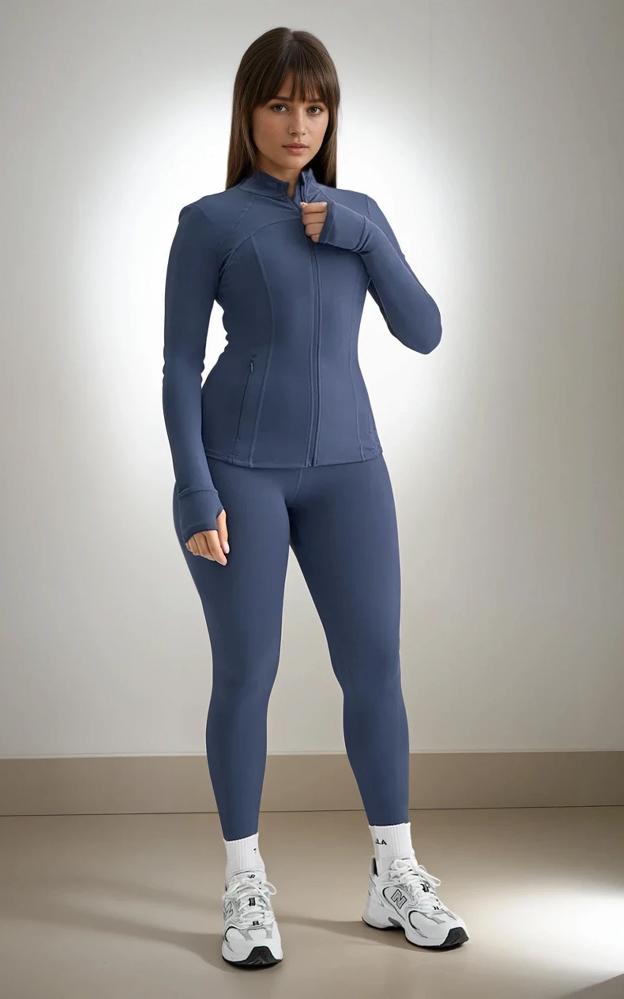 Full Length Zip Running Top