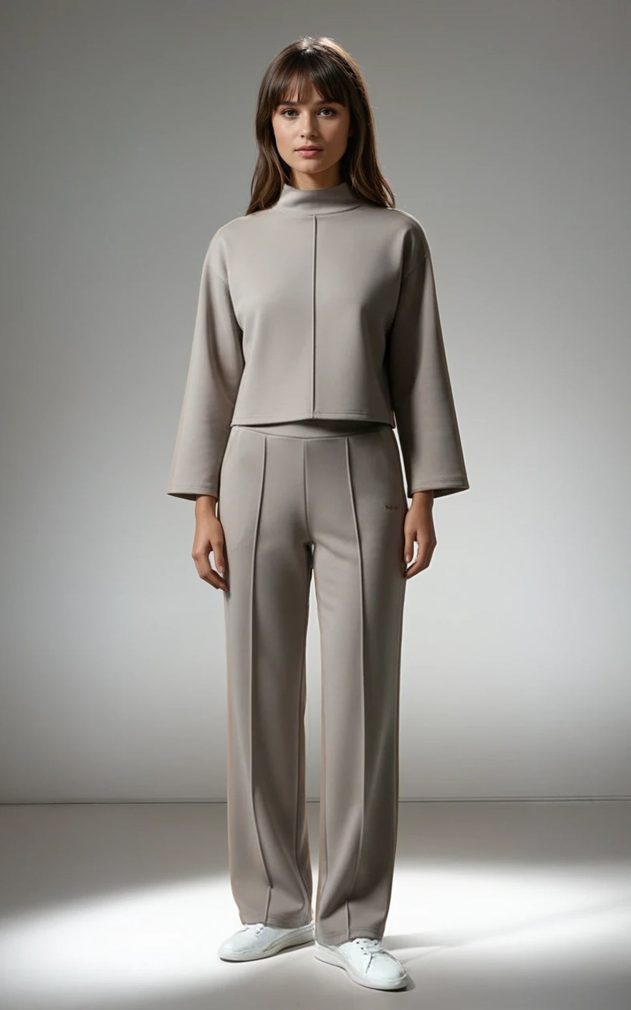 Soft Smart Relaxed Fit Funnel Neck Sweatshirt