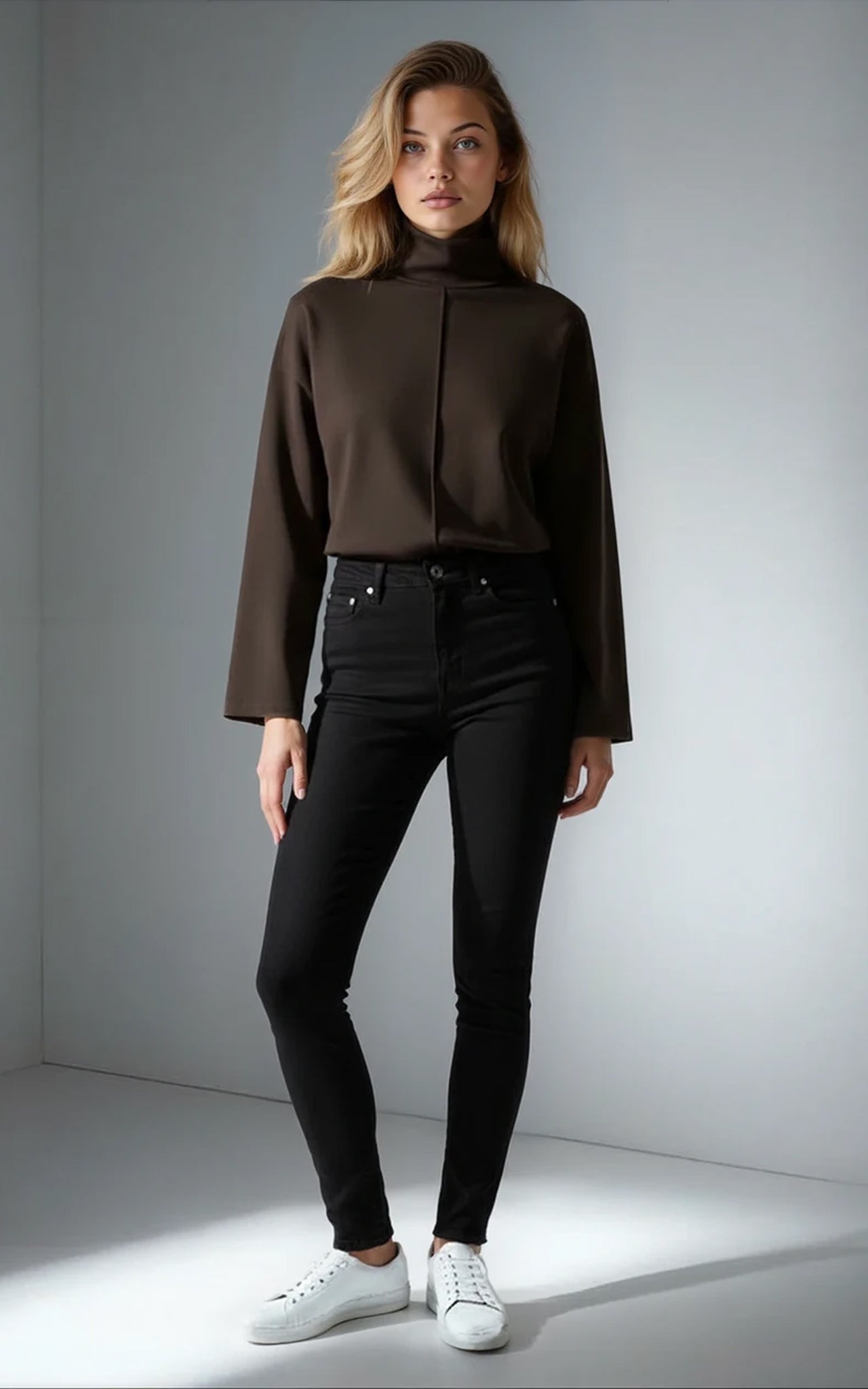 Soft Smart Relaxed Fit Funnel Neck Sweatshirt