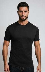 Men’s Slim Fit Heavyweight T-Shirt - Black