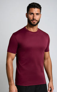 Men’s Slim Fit Heavyweight T-Shirt - Burgundy