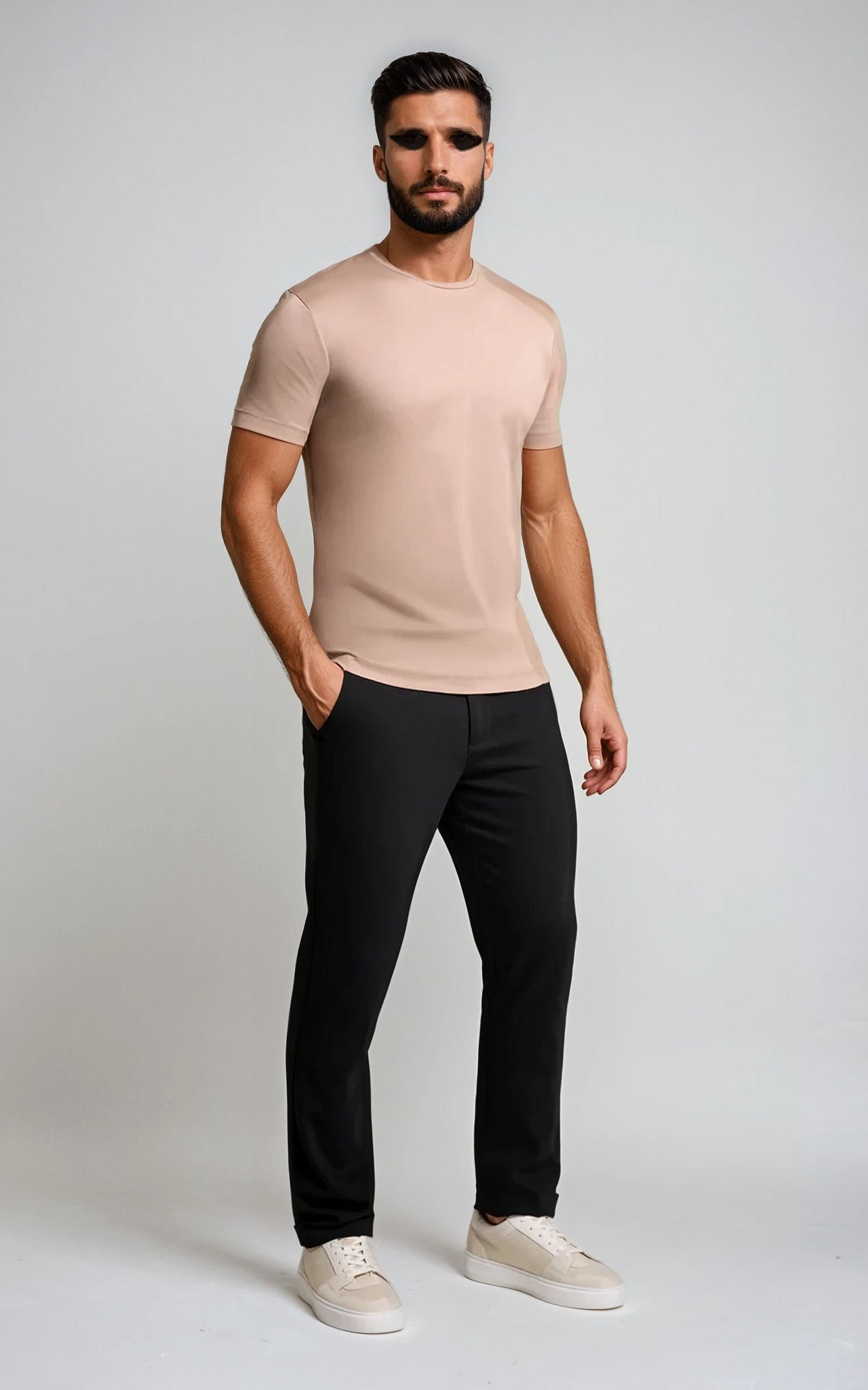 Men’s Slim Fit Heavyweight T-Shirt - Black