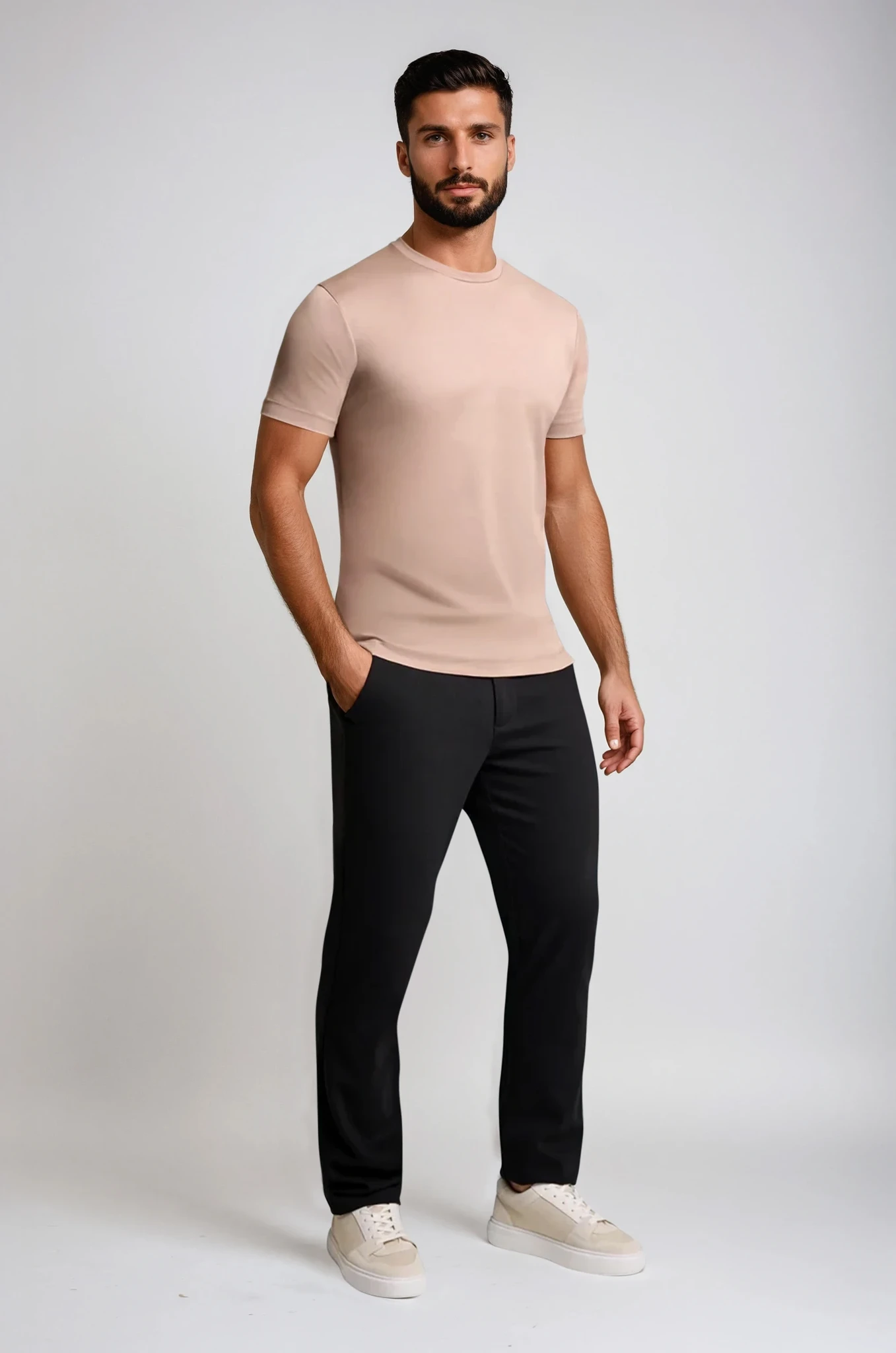 Men’s Slim Fit Heavyweight T-Shirt - Mocha
